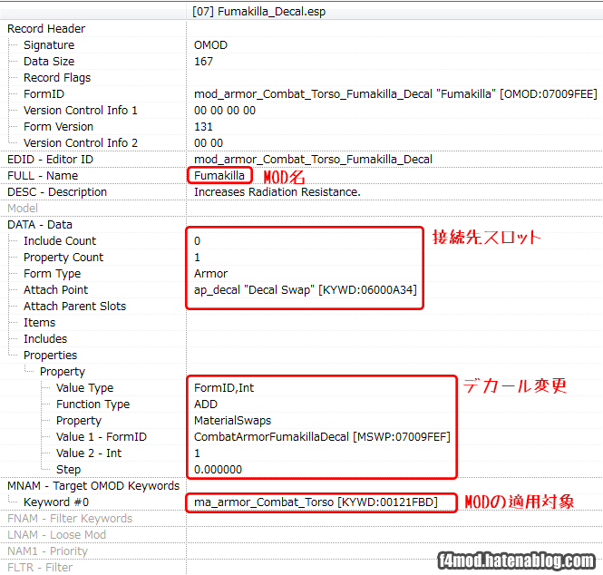デカール用OMOD