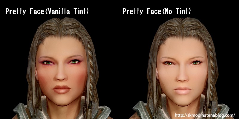 化粧の有無の比較