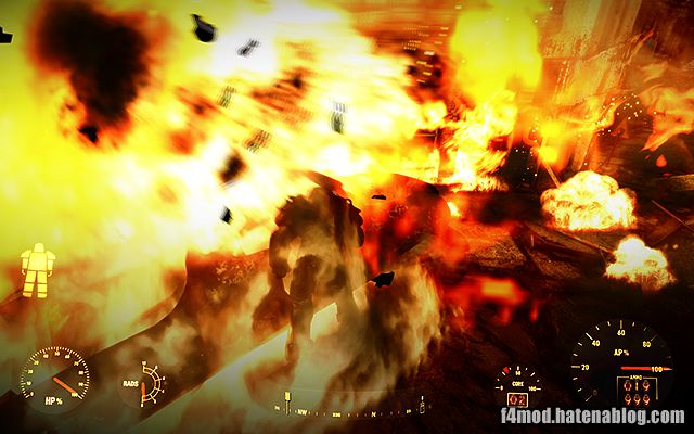 車の爆発に耐えるT45