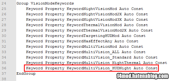 ゴーグル用スクリプトにKeywordプロパティを追加