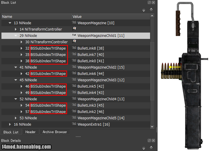 M60のBSSubIndexTriShape