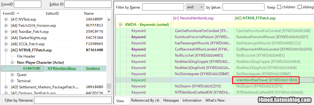 FastTravel用Keywordを常設