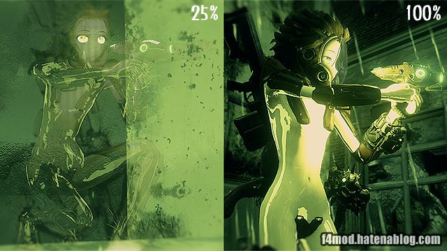 夜間のアルファ25%