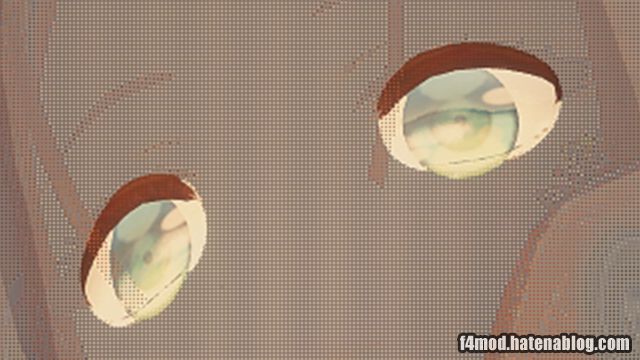 透過状態の顔のアップ