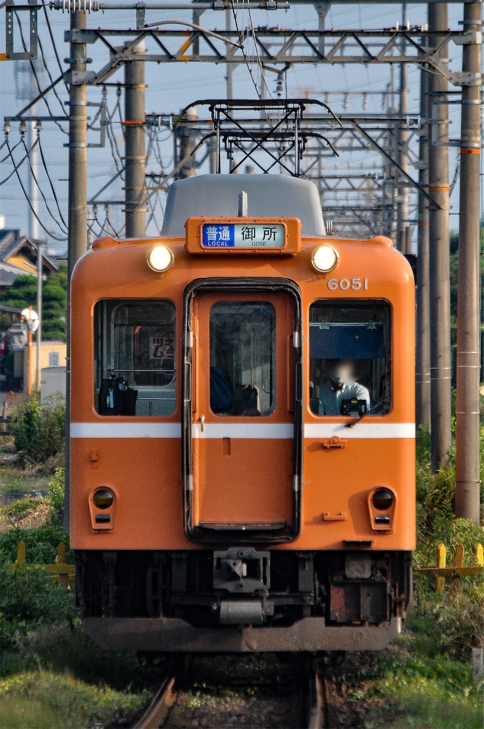 近鉄電車 昭和レトロアンティーク 車両前方行先板 準急 貴重赤ライン