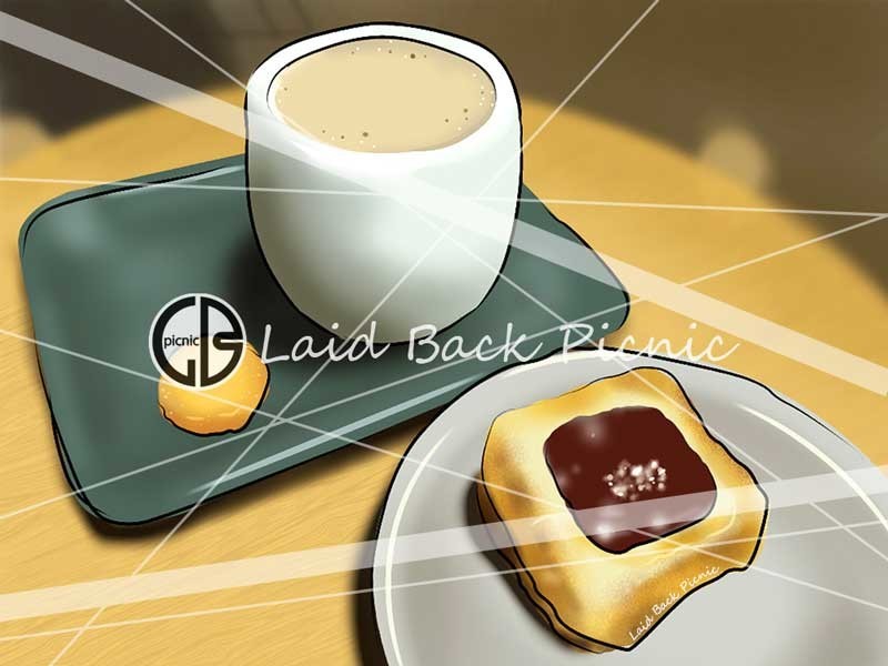 一つまみの塩がトッピングされているスモア