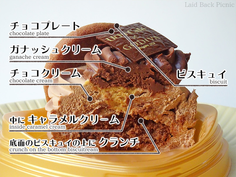 中にはチョコクリームやキャラメルクリーム、クランチ入り