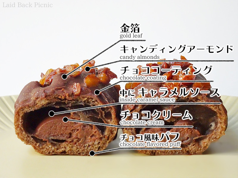 チョコクリームやキャラメルソース入り