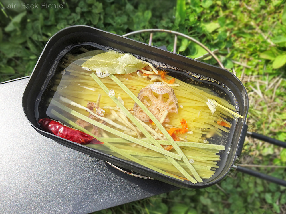 パスタの長さがぴったり
