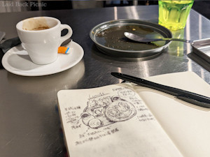ペン1本で旅の思い出を自由に描く