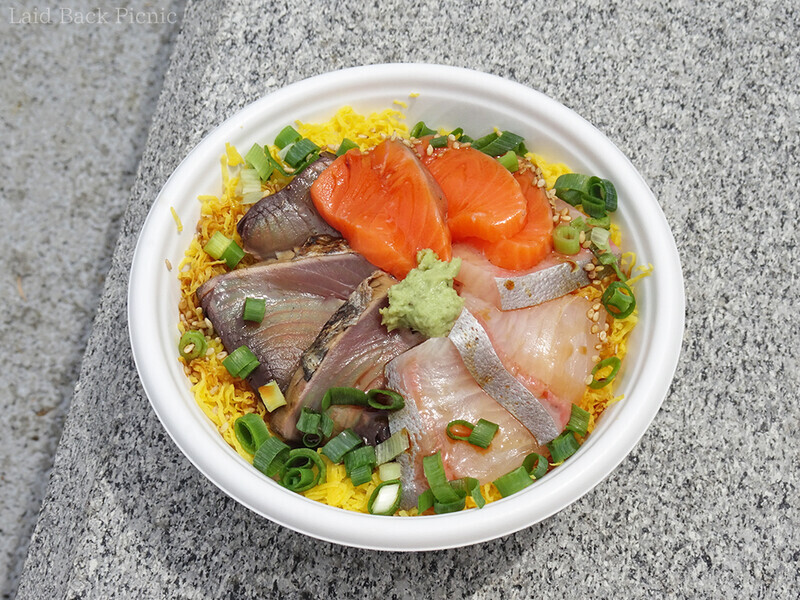 3種類の刺身の丼