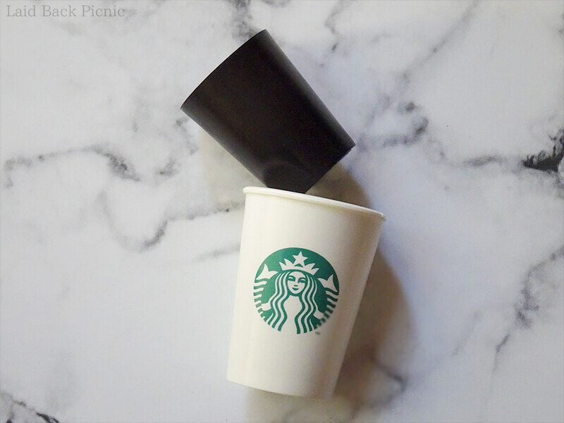 カップの中のコーヒーも外せた