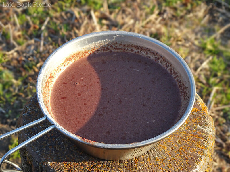 シェラカップで作ったホットチョコレート