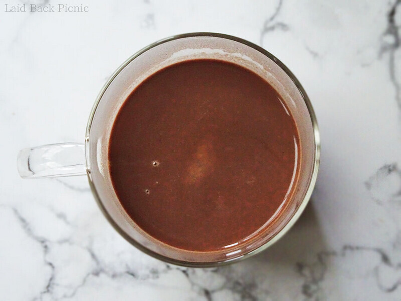 チョコソースにコーヒーを加えただけのもの