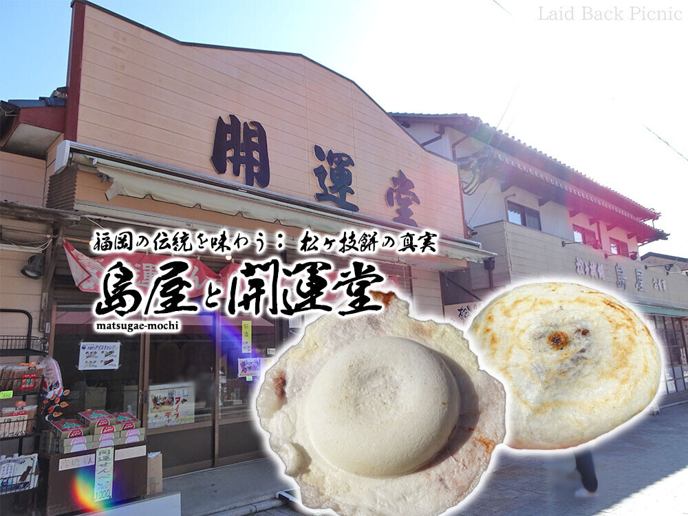 福岡の伝統を味わう： 松ヶ枝餅の真実 / 島屋・開運堂 @福津（福岡