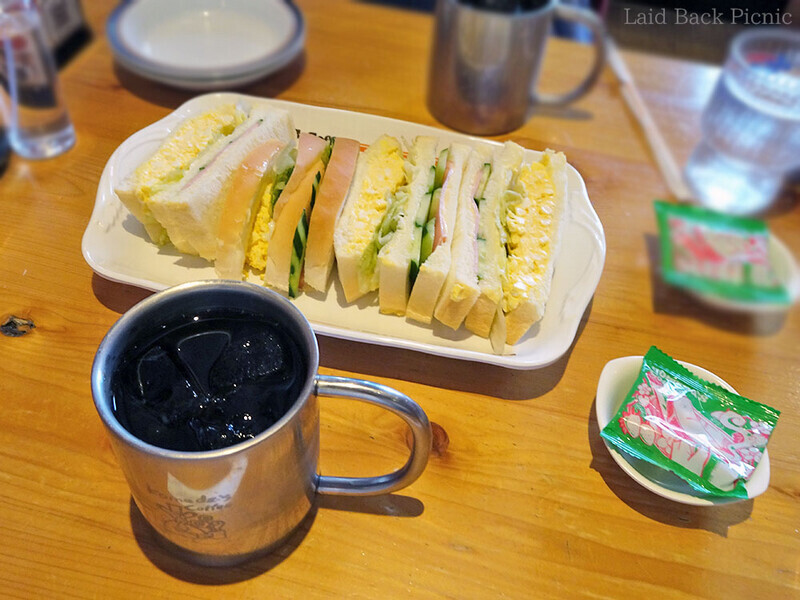 たまごペーストを使ったサンドイッチ