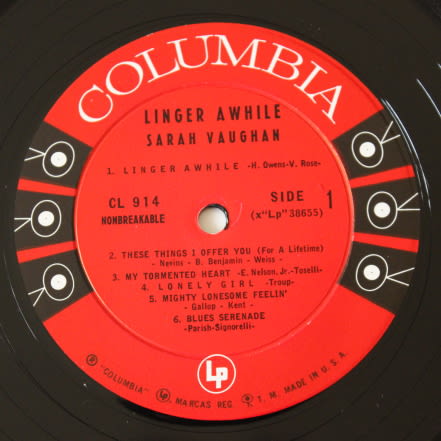 若き日のサラ・ヴォーン その3 - レコードを聴く猫
