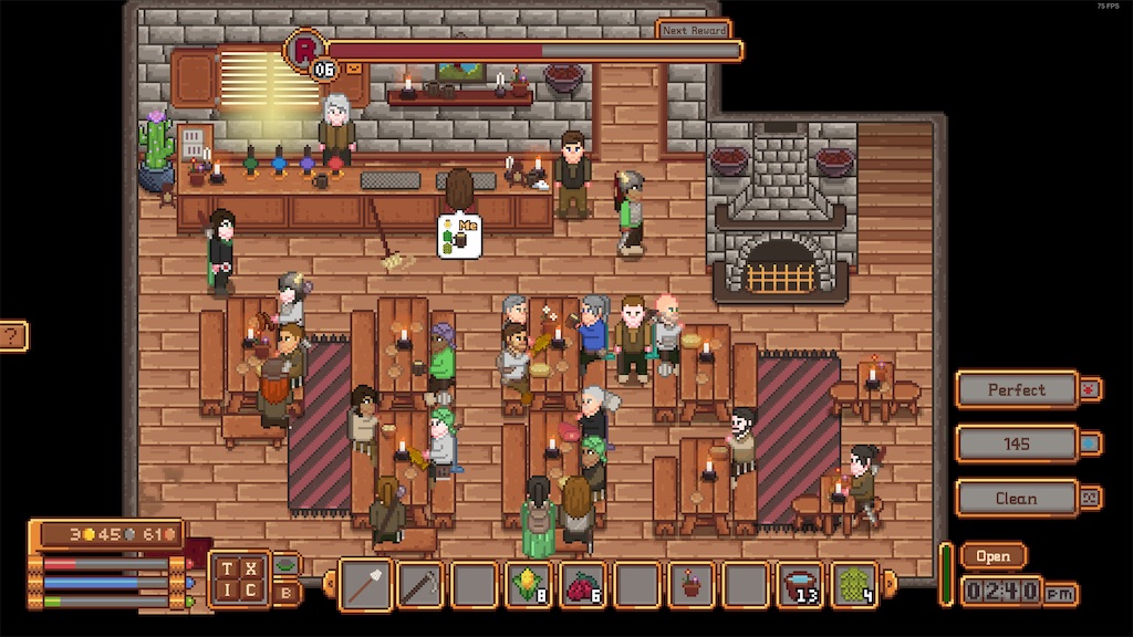 Travellers Rest 中世ファンタジー 酒場経営 面倒な客はモップで叩きだす そんなことよりお腹が減ったよ