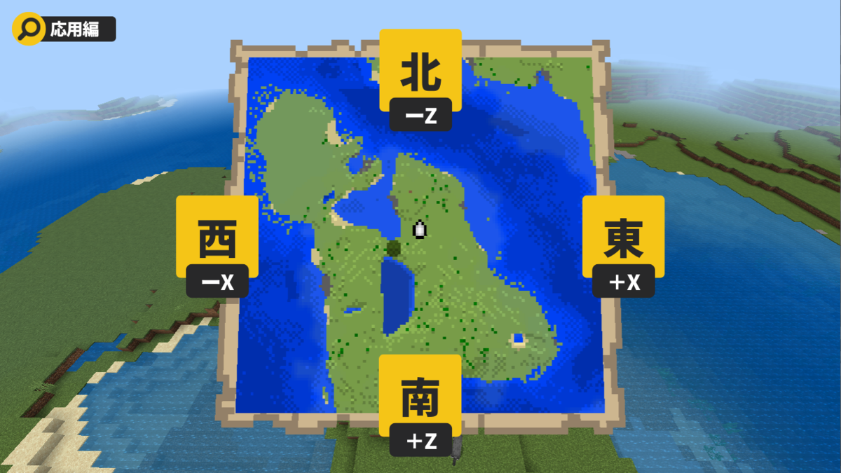 マイクラ 地図 方角