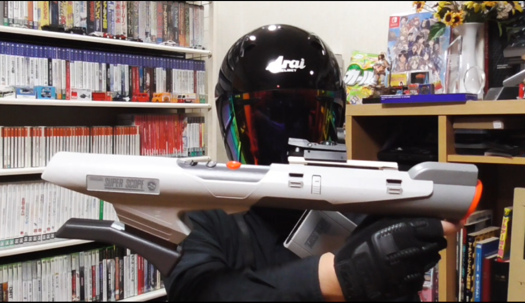 スーパースコープ スーパースコープというバズーカ型ガンコントローラー！スーファミ用