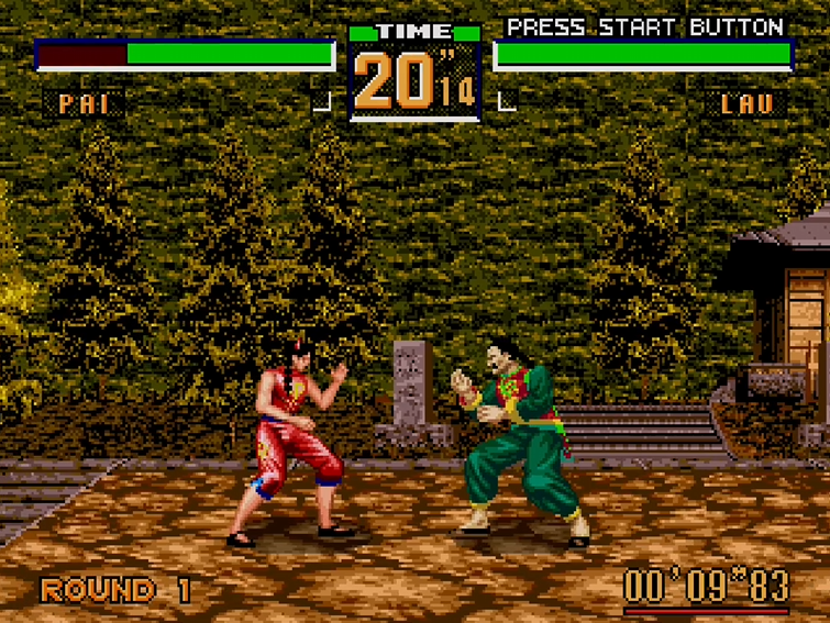メガドライブ版バーチャファイター2がドット絵で味がある