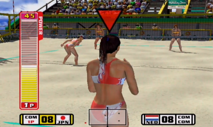 ビーチバレーボールのゲームが面白いから遊ぼうよ！ - レトロゲーム