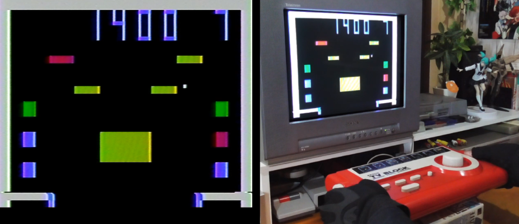 エポック社テレビブロックを遊んだ感想！1979年製本物のレトロゲーム機