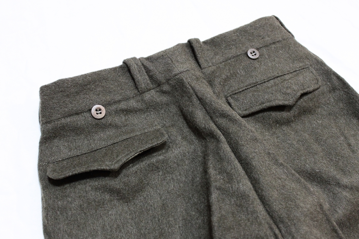 1952 FRENCH ARMY WOOL TROUSERS / ヴィンテージ 50s フランス軍 1952 FRENCH ARMY WOOL TROUSERS / ヴィンテージ 50s フランス軍