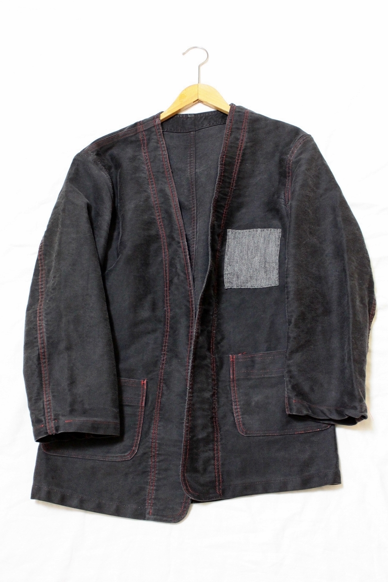 1960s ブラックモールスキンジャケット made in france 【公式通販】