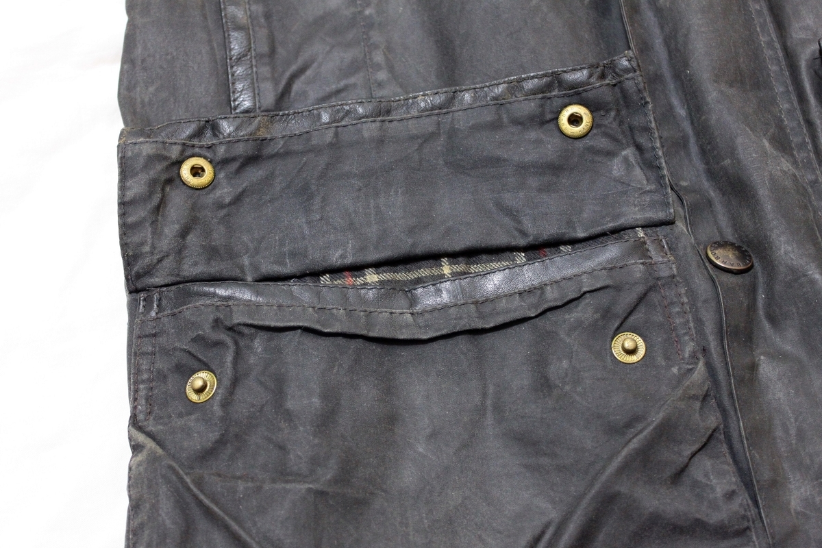 希少☆　Barbour　マーク・フィリップス　Size M　ネイビー　ターコイズ backend=imagemagick;version=1;