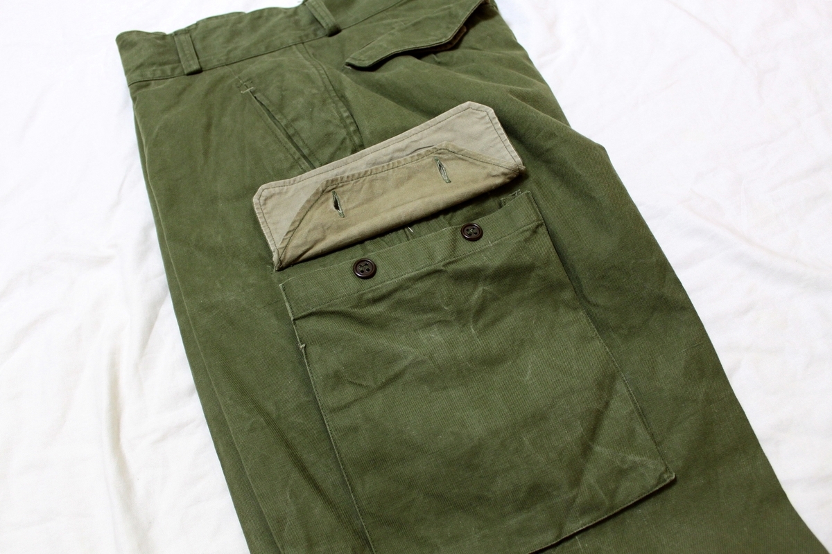 50s french army m47 前期 cropped pants 50s FRENCH ARMY M47 TROUSERS 23 / ヴィンテージ フランス軍 M47
