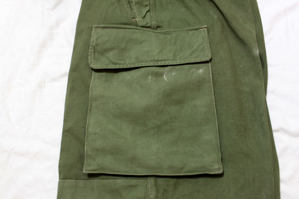 レア ワンウォッシュ M47 前期 フランス軍　⑤ 1951 FRENCH ARMY M47 TROUSERS 84M (22) / ヴィンテージ 50s