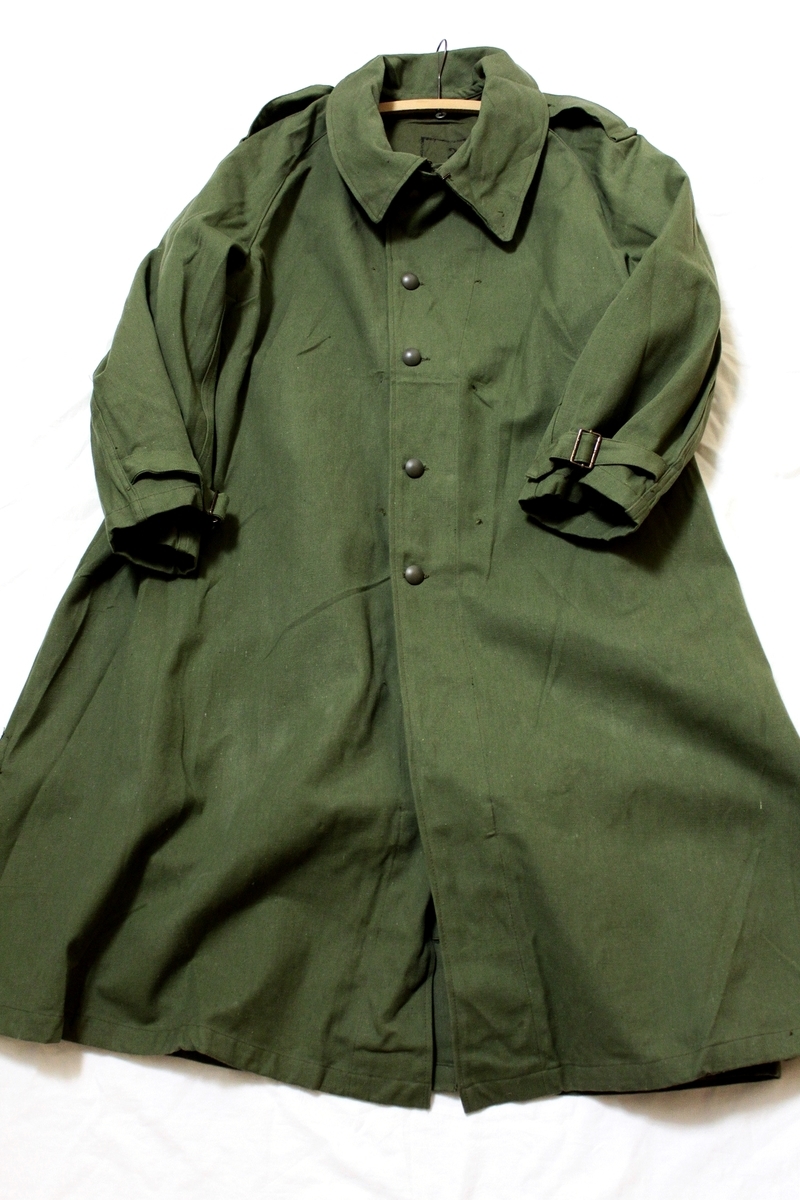 Special Piece】50s FRENCH ARMY MOTORCYCLE OVERCOAT with LINING
