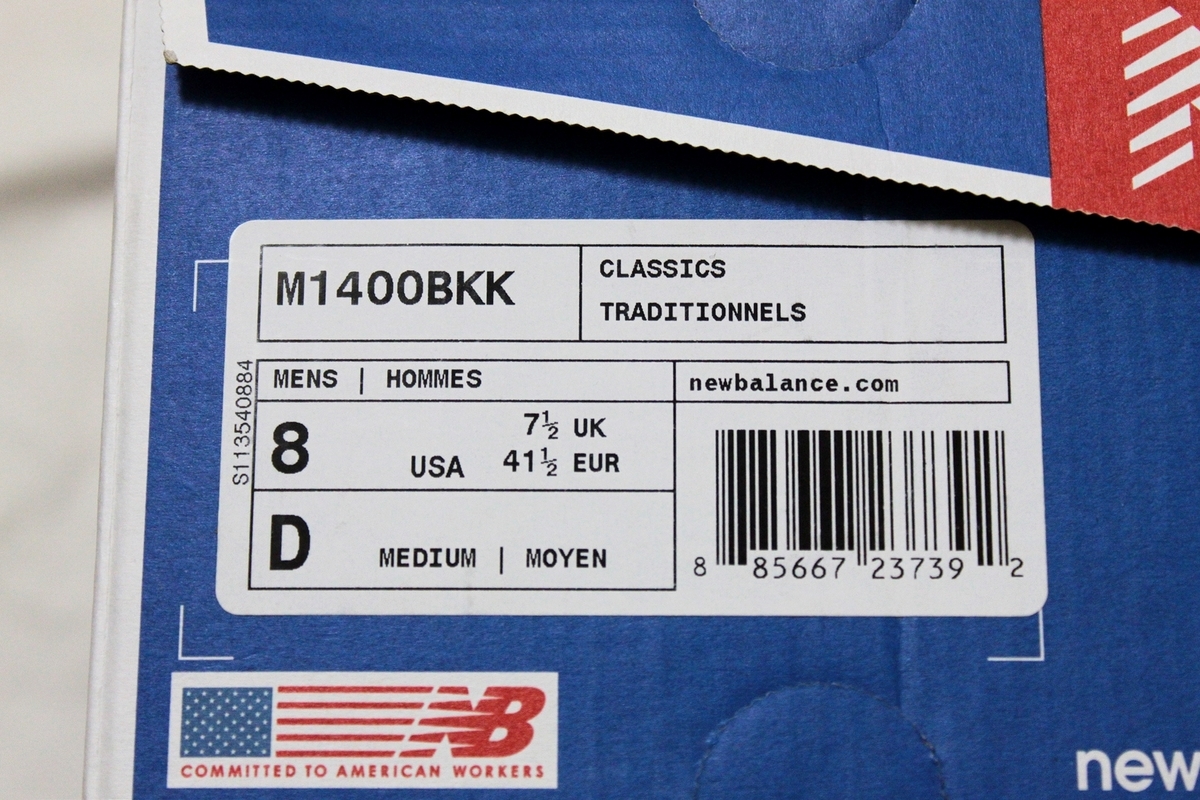 NEW BALANCE x J.CREW M1400BKK US8 / J.クルー 別注 ニューバランス 