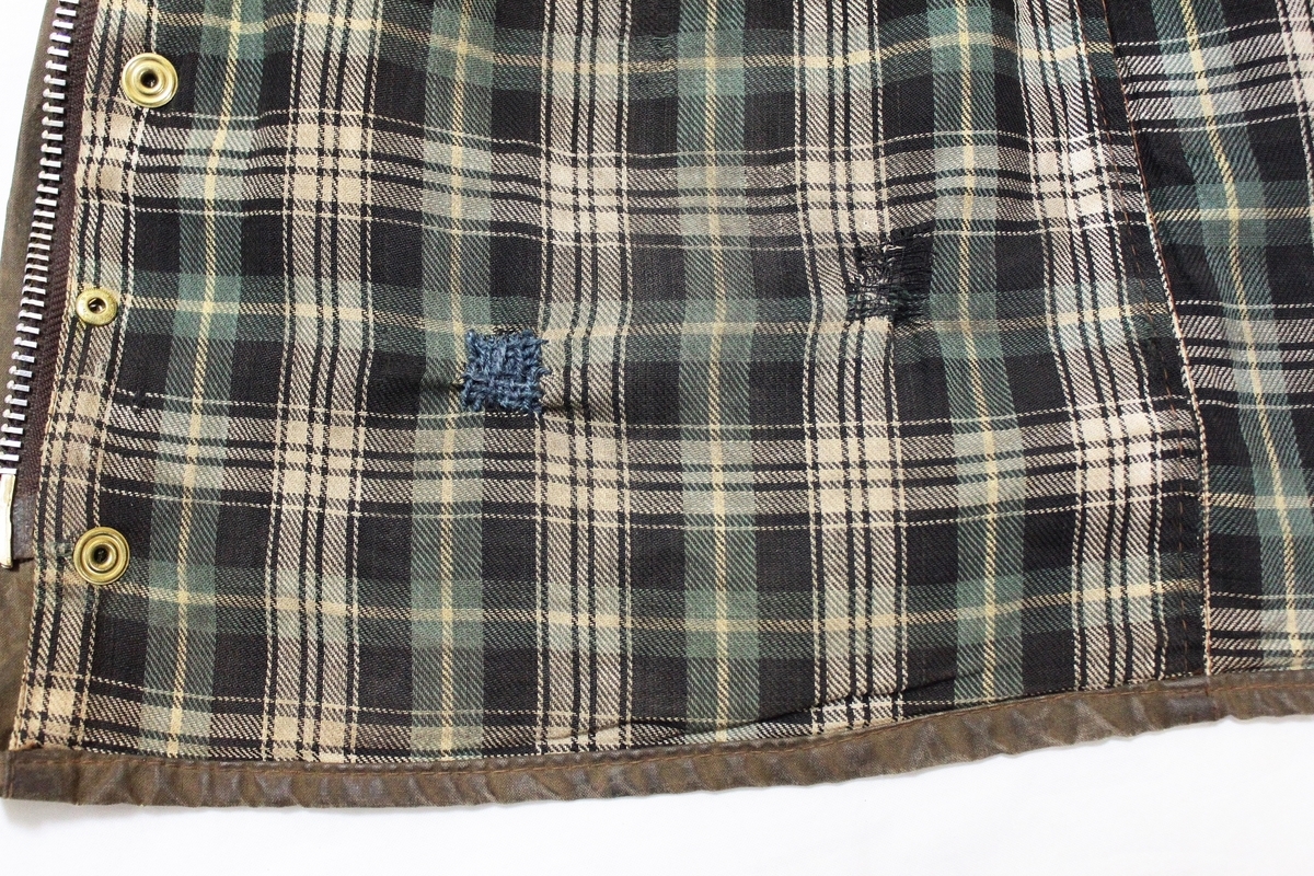 グランドセール 80's Barbour Solway Zipper 36 2ワラント 棒ジップ