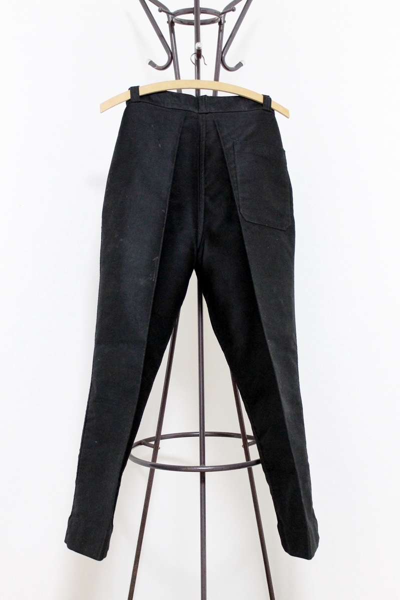 50s SOLIDEX BLACK MOLESKIN TROUSERS / ヴィンテージ フランス