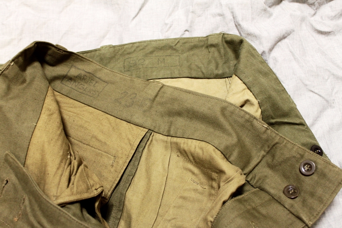50s FRENCH ARMY M47 TROUSERS 92M (23) / ヴィンテージ フランス軍  