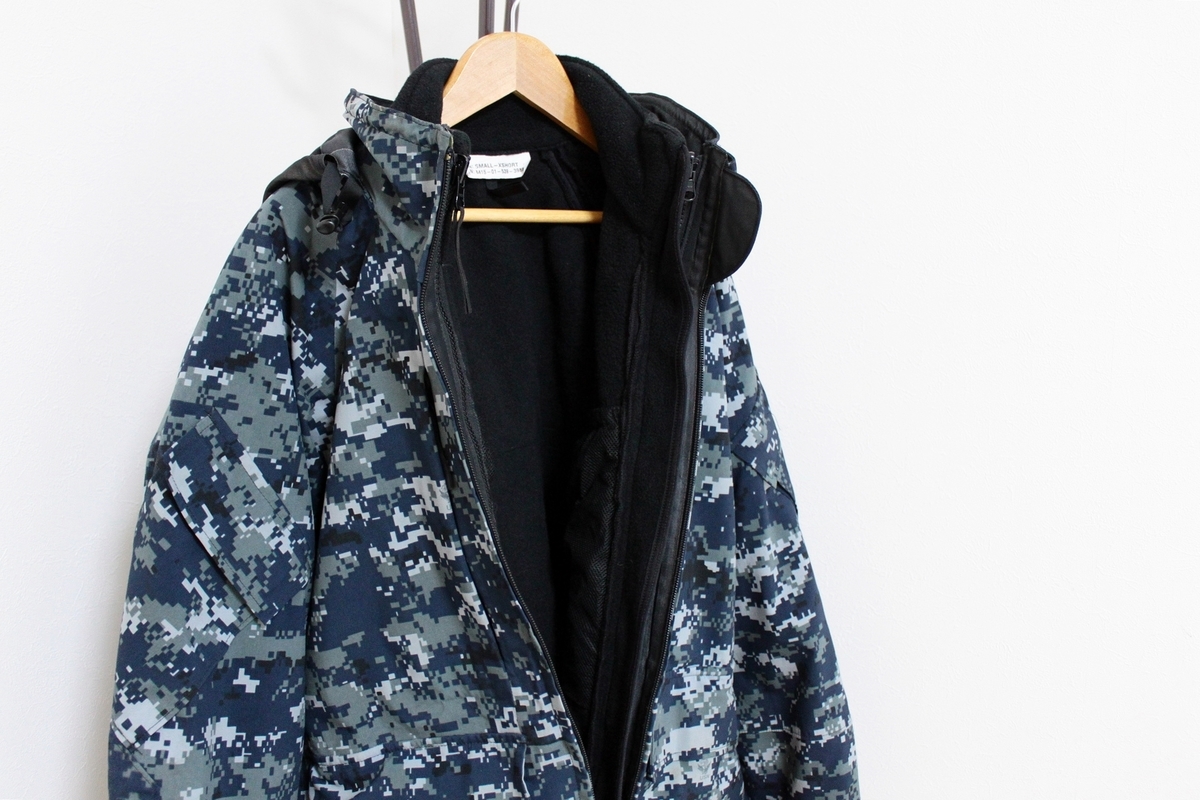 US NAVY NWU BLUE CAMO PARKA SMALL-REGULAR / アメリカ軍 USN