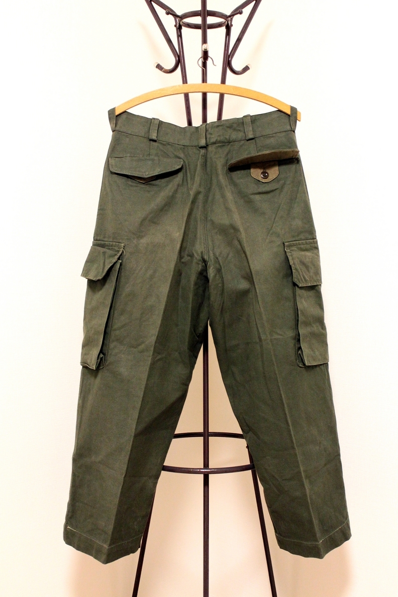 1956 FRENCH ARMY M47 TROUSERS 84M (12) / ヴィンテージ 50s