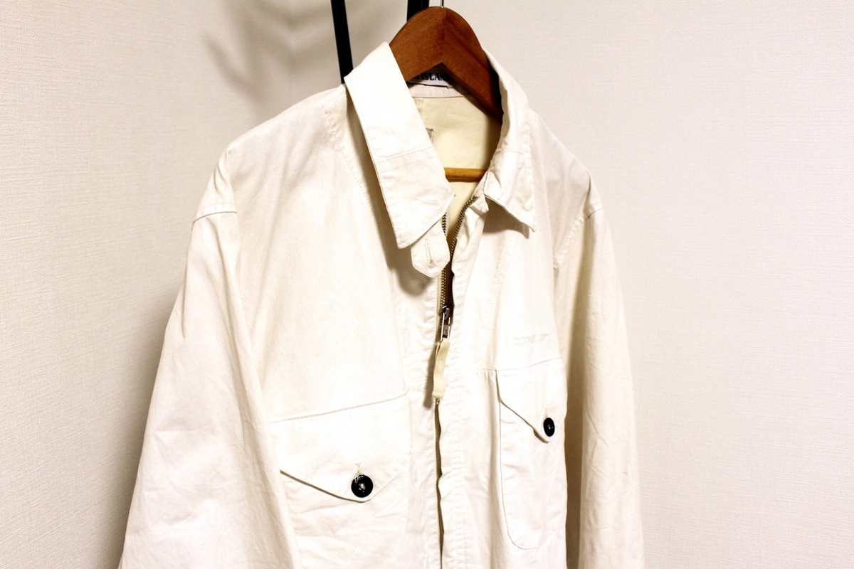 00s ストーンアイランド オイルド シャツジャケット Stone Island