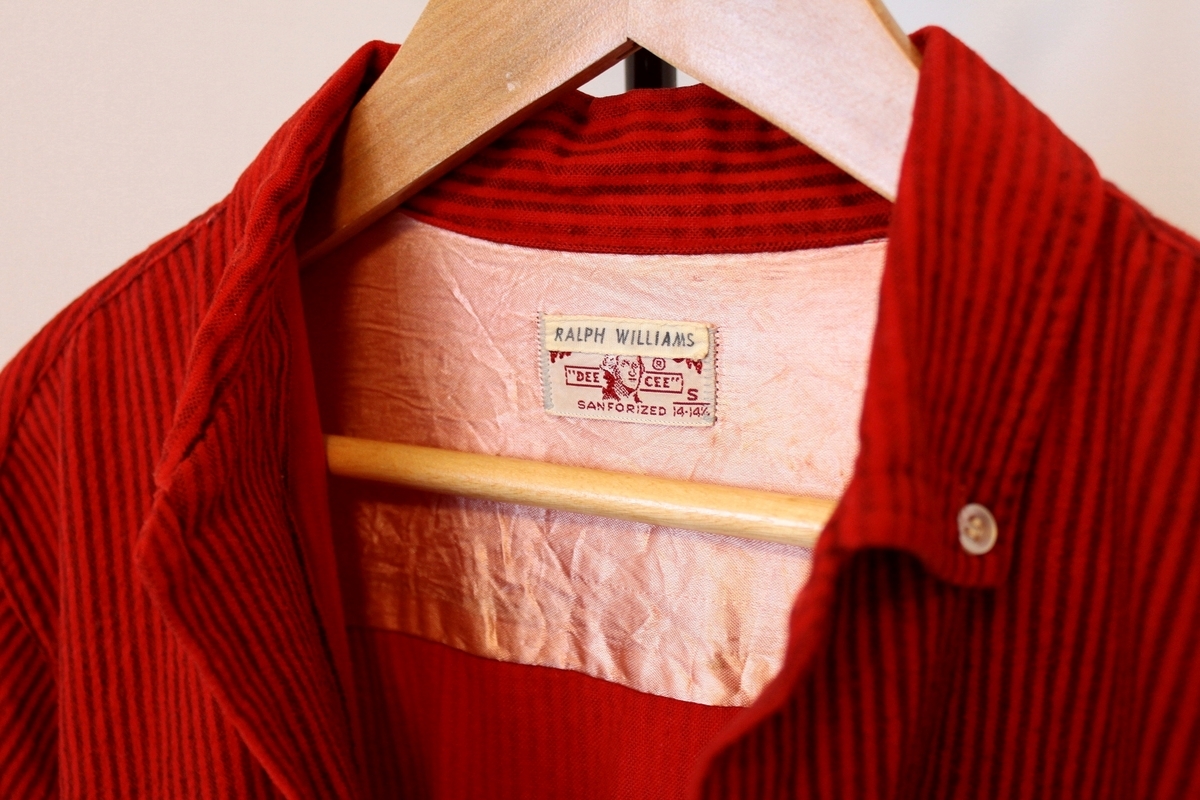 50s WASHINGTON DEE CEE STRIPE B.D. SHIRT / ヴィンテージ ディーシー