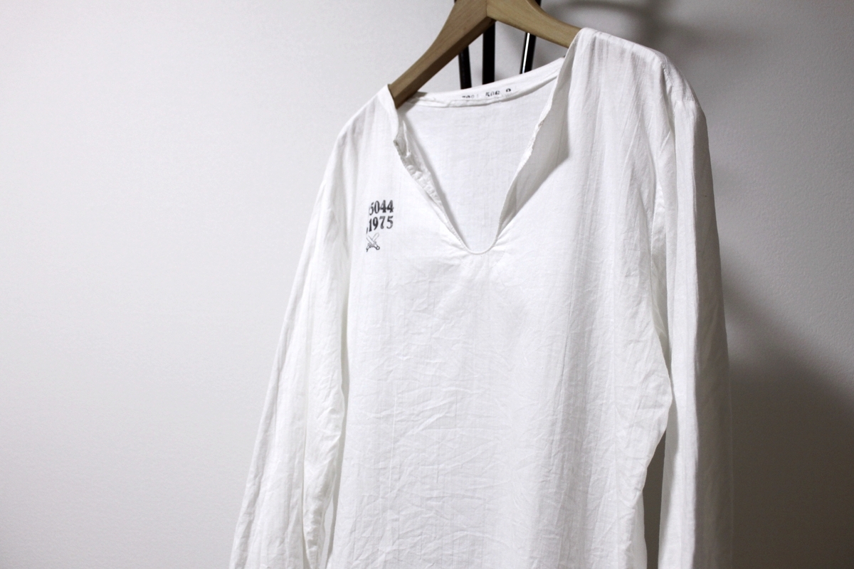 静かに語る古着 | 1975 CZECH ARMY SLEEPING SHIRT | ヴィンテージ 70s 