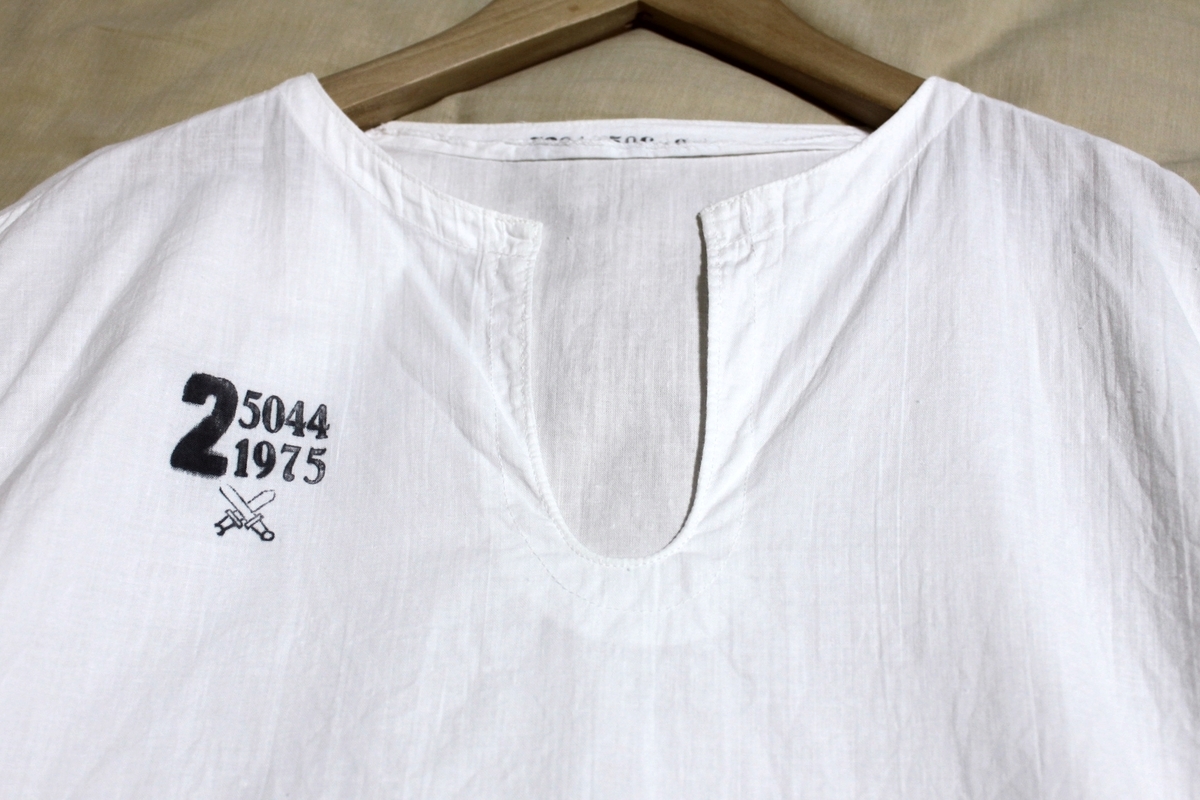 静かに語る古着 | 1975 CZECH ARMY SLEEPING SHIRT | ヴィンテージ 70s 