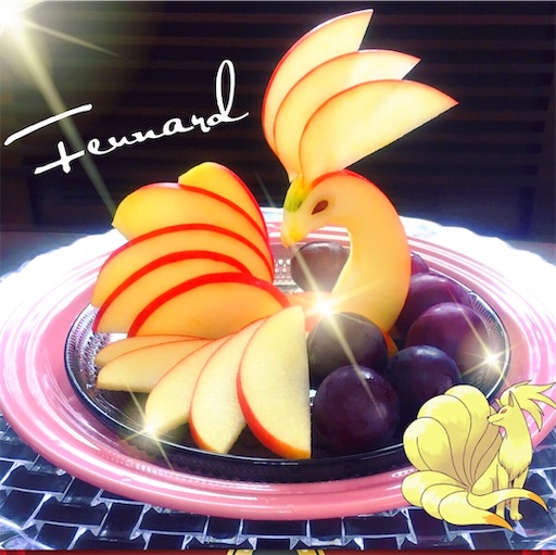 オレンジdeフルーツカッティング ポケモンgo ヒメグマ のつもり カフェ風 おウチごはん