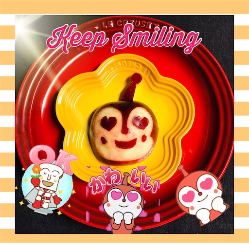 恋空 リンゴdeドキンちゃん ばいきんまん フルーツカットしてみましたぁ カフェ風 おウチごはん