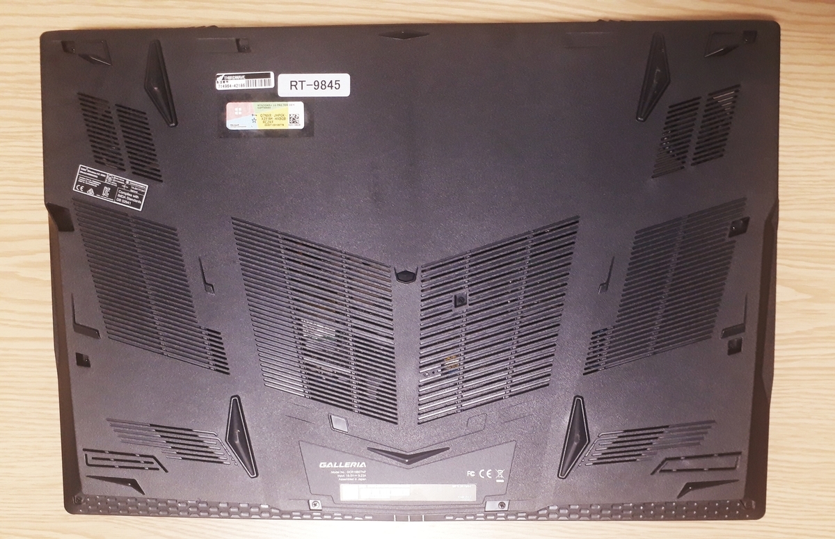 ゲーミングノートPCレビュー】ガレリア GCR1660TNF【ドスパラ