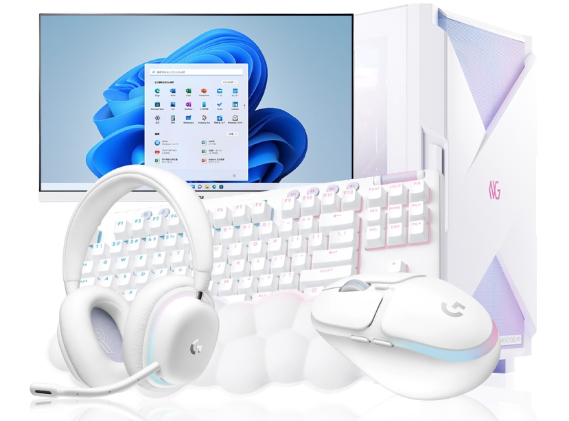 白くて光る🌈新世代ゲーミングPC【NEXTGEAR JG-A7G6T(ホワイト