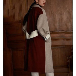 お夏　LOVELESS　コンフォータブルブロッキングコート　高畑充希さん LOVELESS ブロッキングコートムチャブリ高畑充希着用色違い