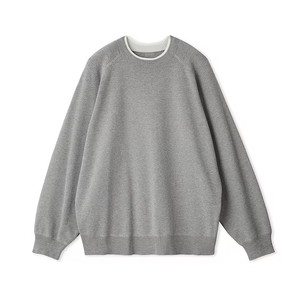 グレーのスウェット風ニット グレーのスウェット風ニット