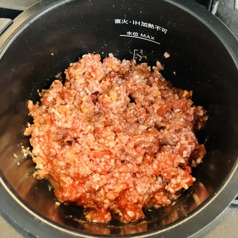 ホットクック トマト缶で作る 無水ミートソース 作り置き可 - ゆるく